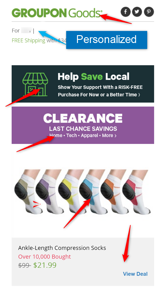 add links to emails to drive sales for magic purchases