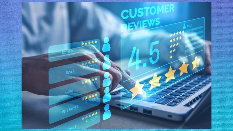Customer reviews for a magician's website.